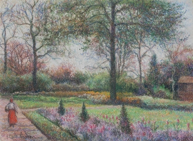 H. Claude Pissarro - Le jardin des tulipes